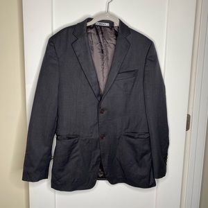 DKNY Modern Fit Wool Two-Button Stretch Suit Jacket Men’s Size 38 S